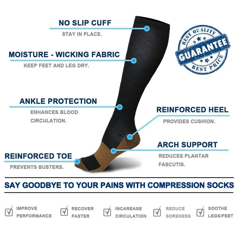 Calcetines de compresión para  - Compression Sock Medical reseña y precio